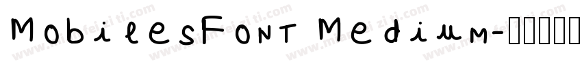 MobilesFont Medium字体转换